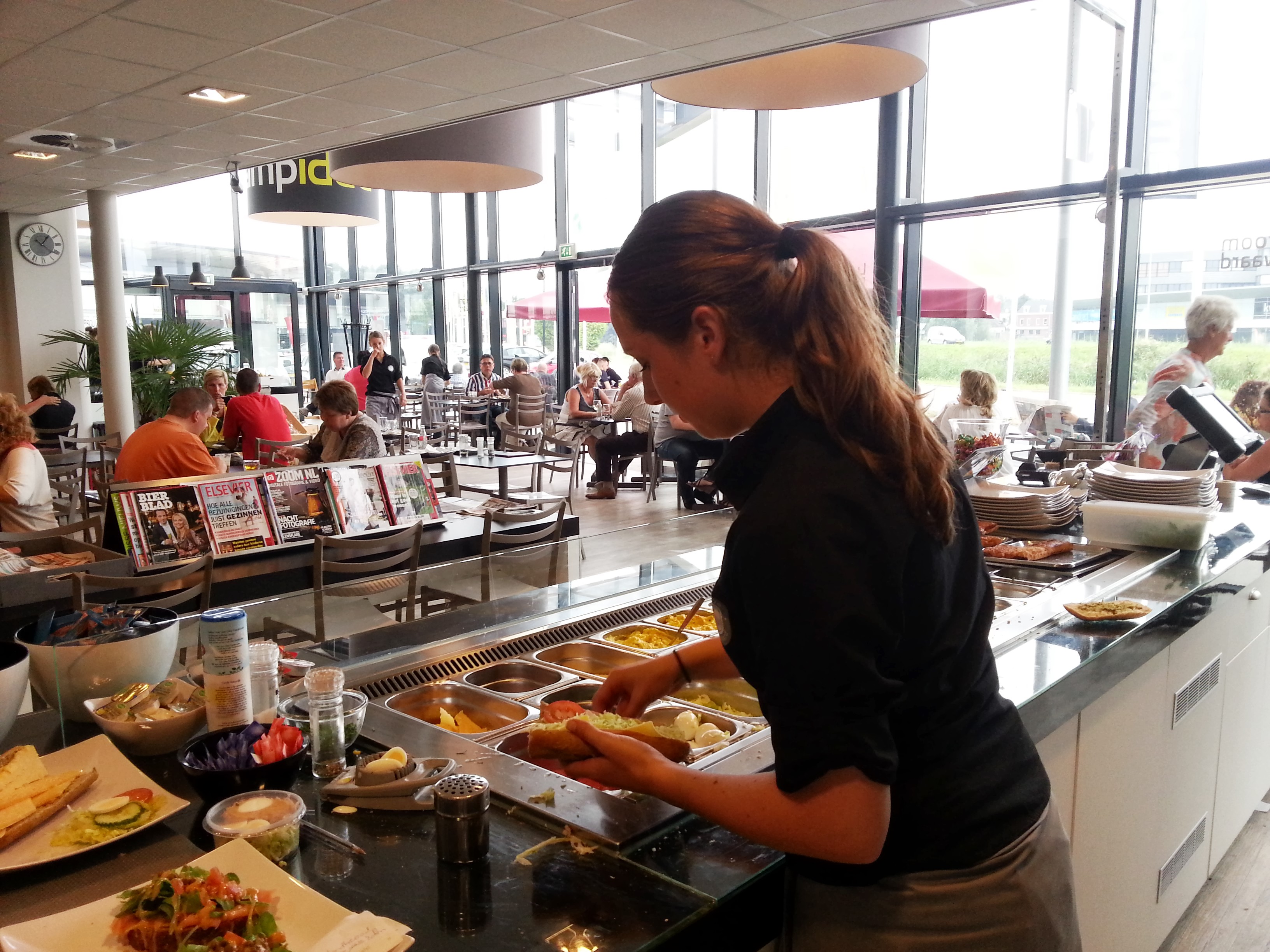 De lunchroom van Croissanterie Reijerwaard